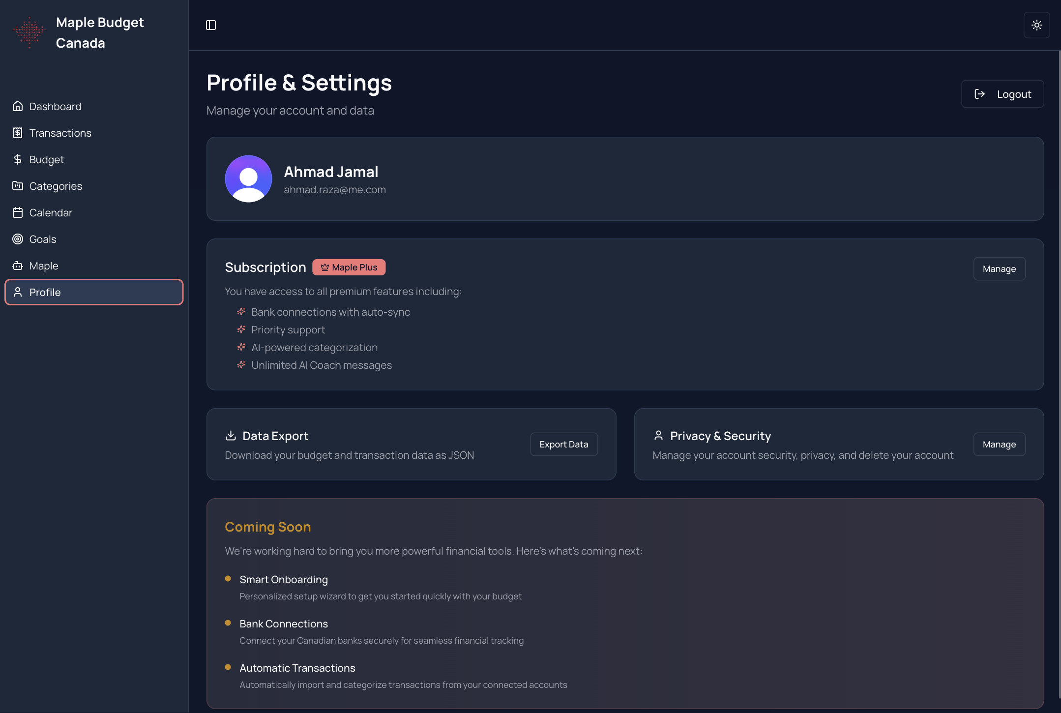 Maple Budget Canada gallery image