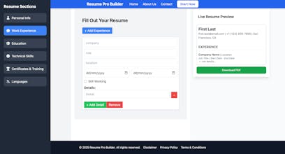 Resume Pro Builder gallery image