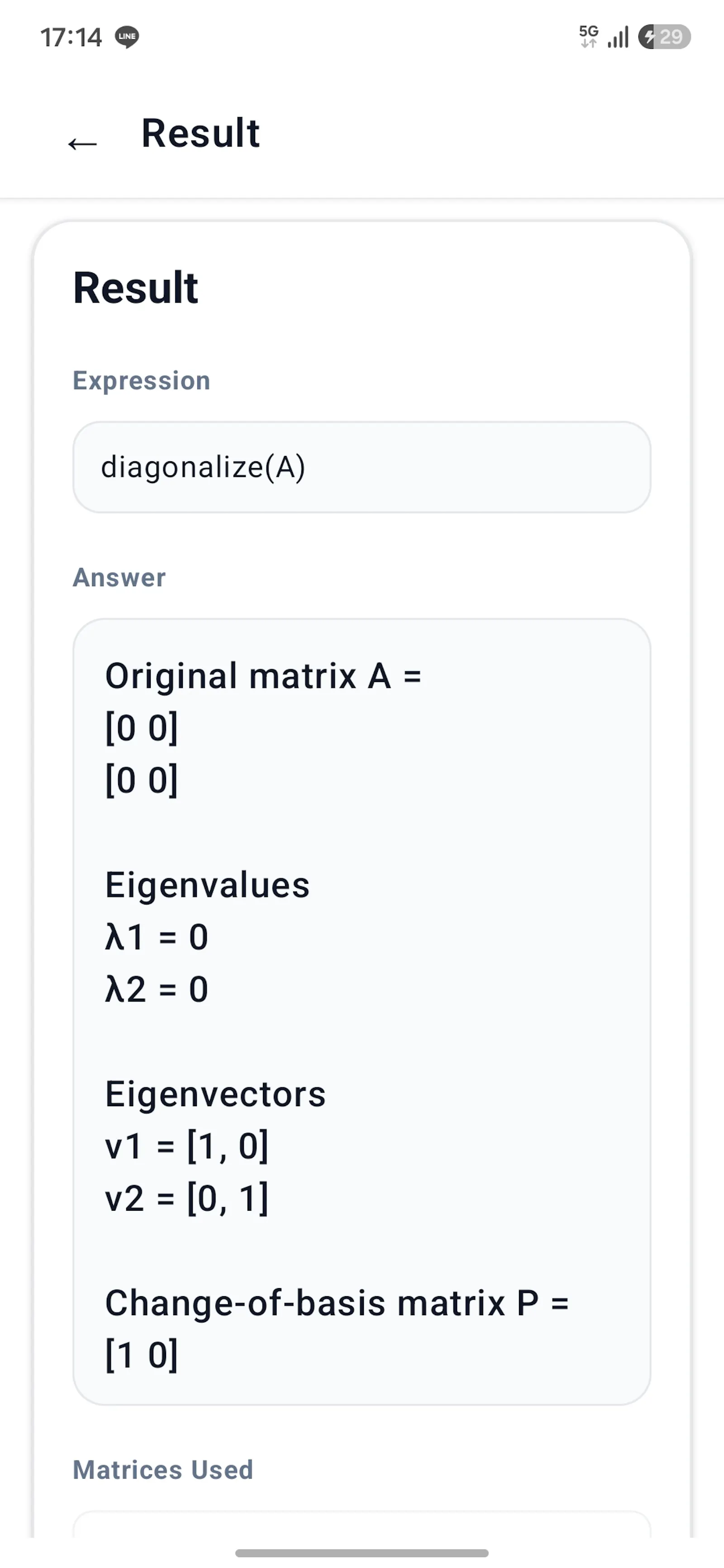 AsaMo - Matrix Calculator screenshot 3