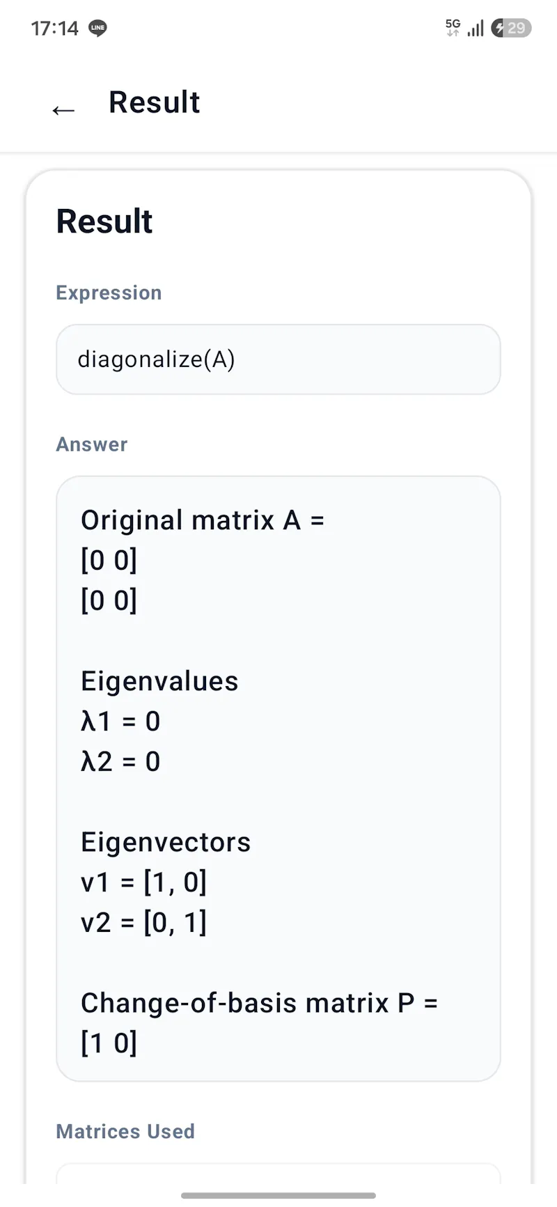 AsaMo - Matrix Calculator screenshot 3