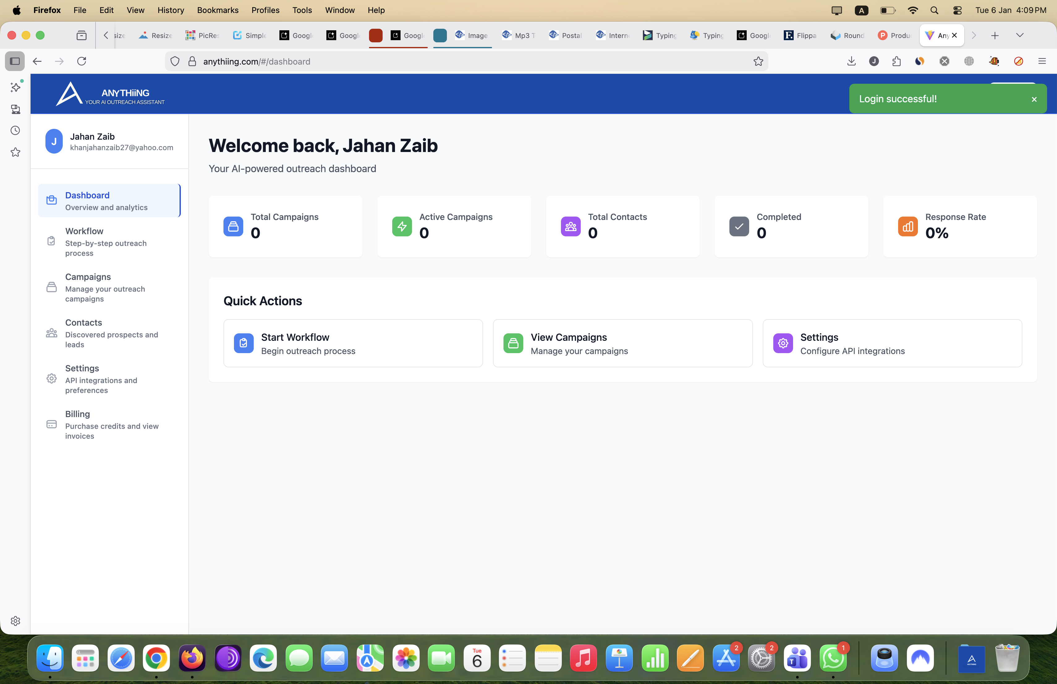 ANYTHIING - Main product screenshot demonstrating key features and user interface