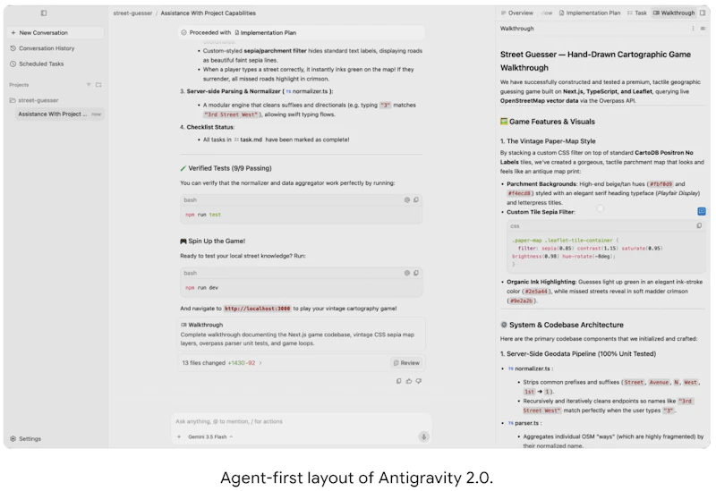 Google Antigravity 2.0 screenshot 5