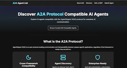 A2A Agent List gallery image