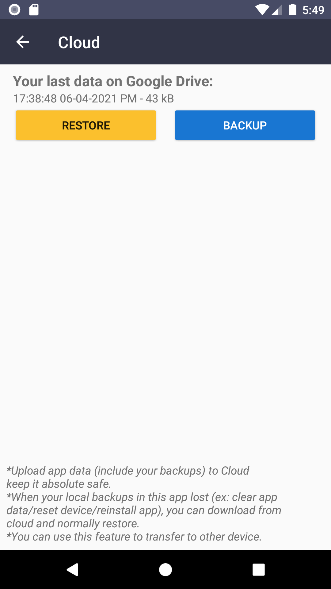 SMS Backup & Restore Plus - Cloud Saving gallery image