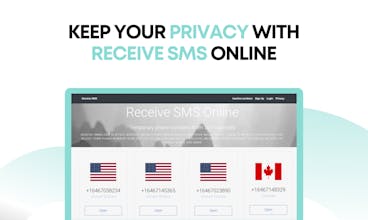 Receive-SMSS.com的无需注册政策的可视化呈现，实现无缝数字通信。