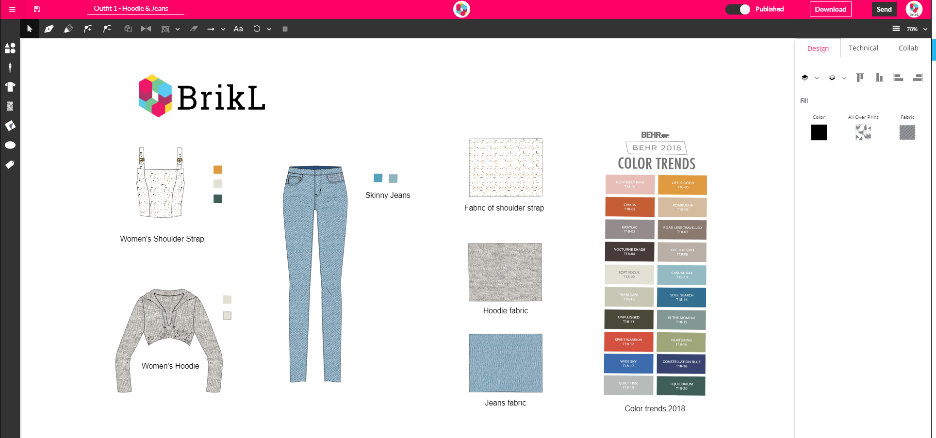 BrikL Fashion Design App gallery image