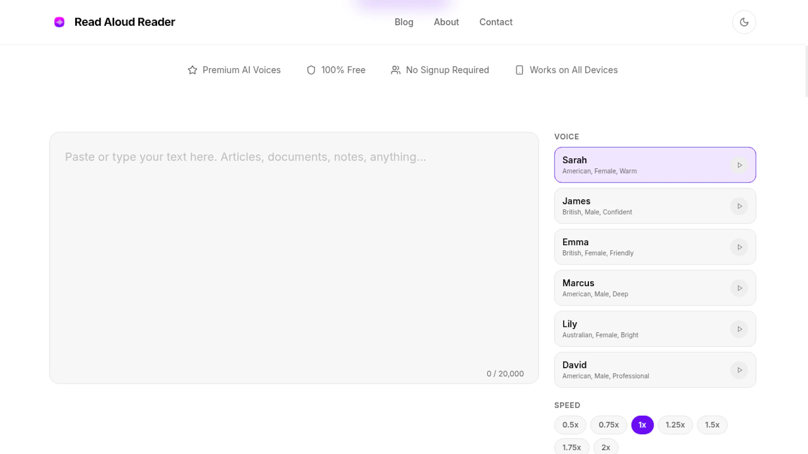 Read Aloud Reader screenshot 3