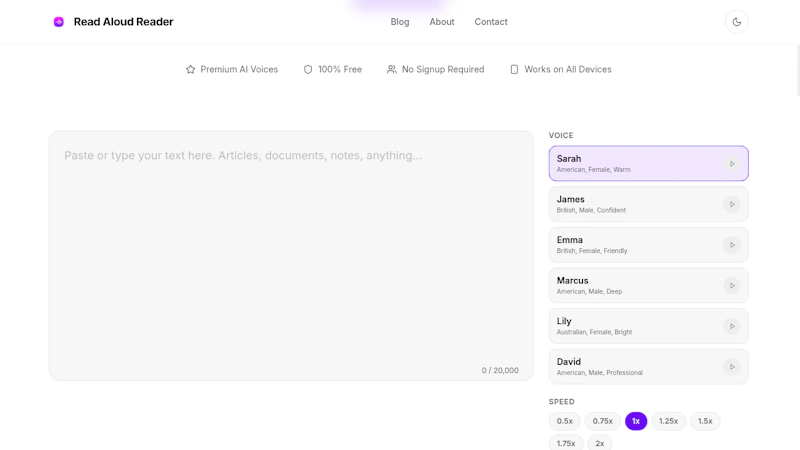 Read Aloud Reader screenshot 3