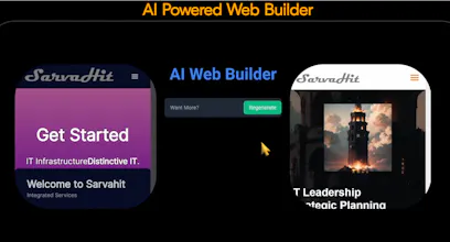 AI Powered Web Builder gallery image