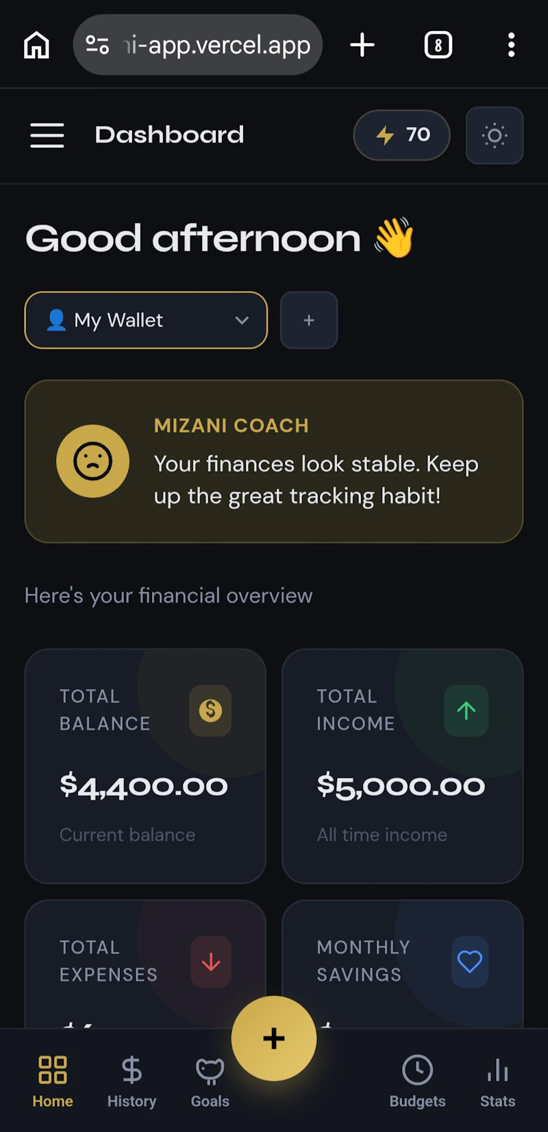 Mizani — Premium Financial Management screenshot 3