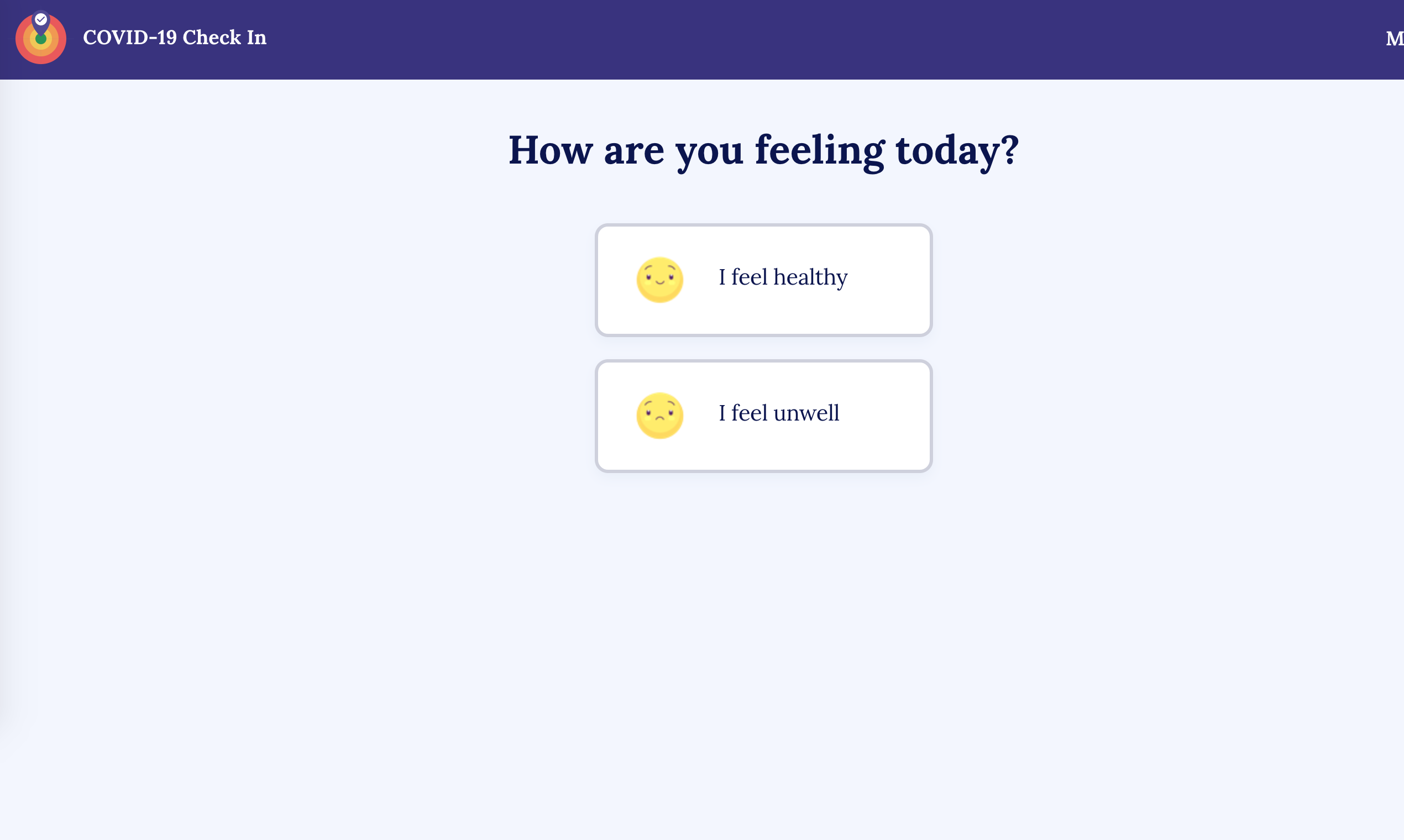 COVID-19 Check In gallery image