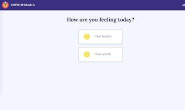 COVID-19 Check In gallery image