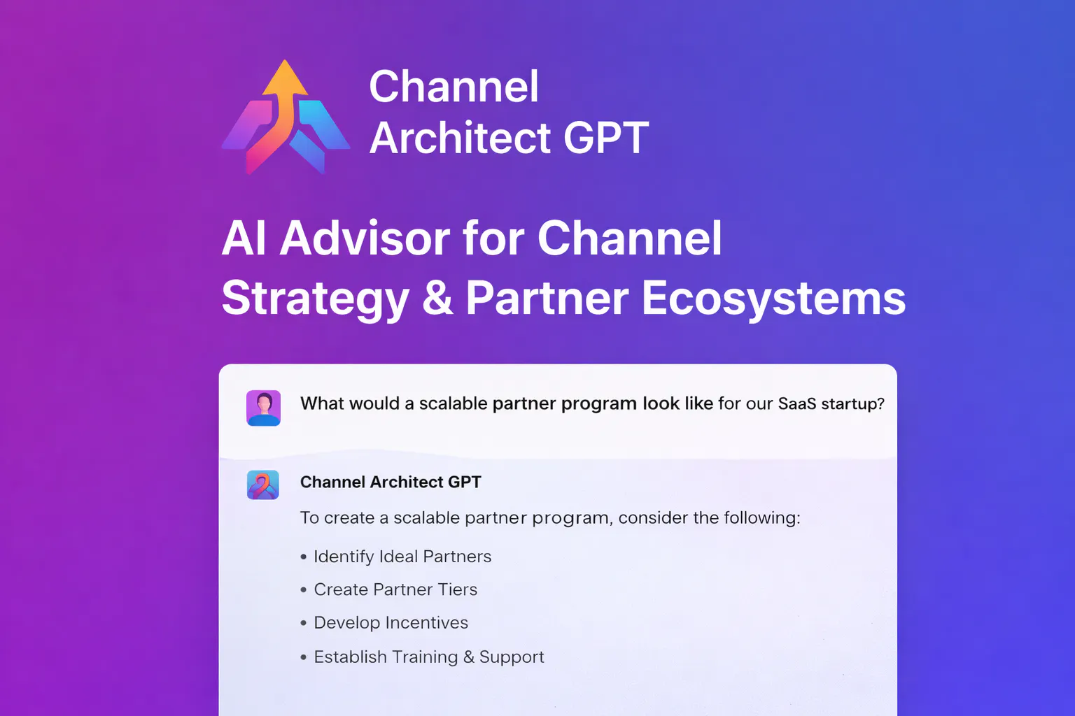 Banner del producto Channel Architect GPT