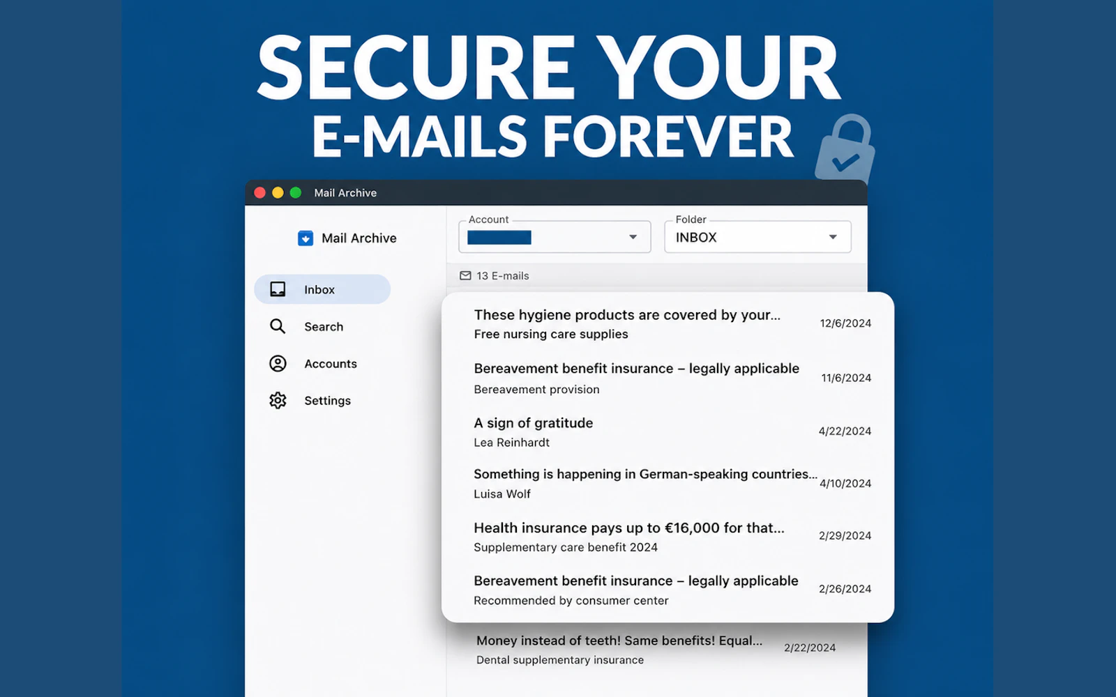 Mail Archive screenshot 6
