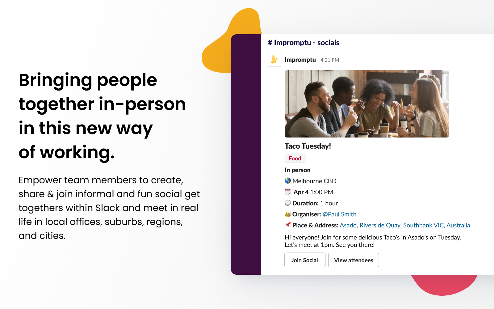 Media Dadakan - Memperkasakan pekerja untuk membuat pertemuan & acara tempatan di Slack 1