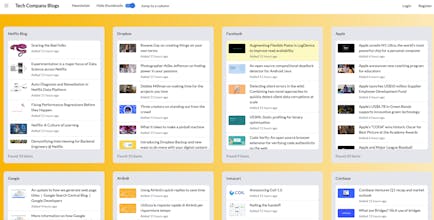 Blogs of major tech companies in 1 page gallery image