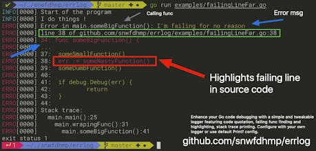 Errlog (Golang Package) gallery image