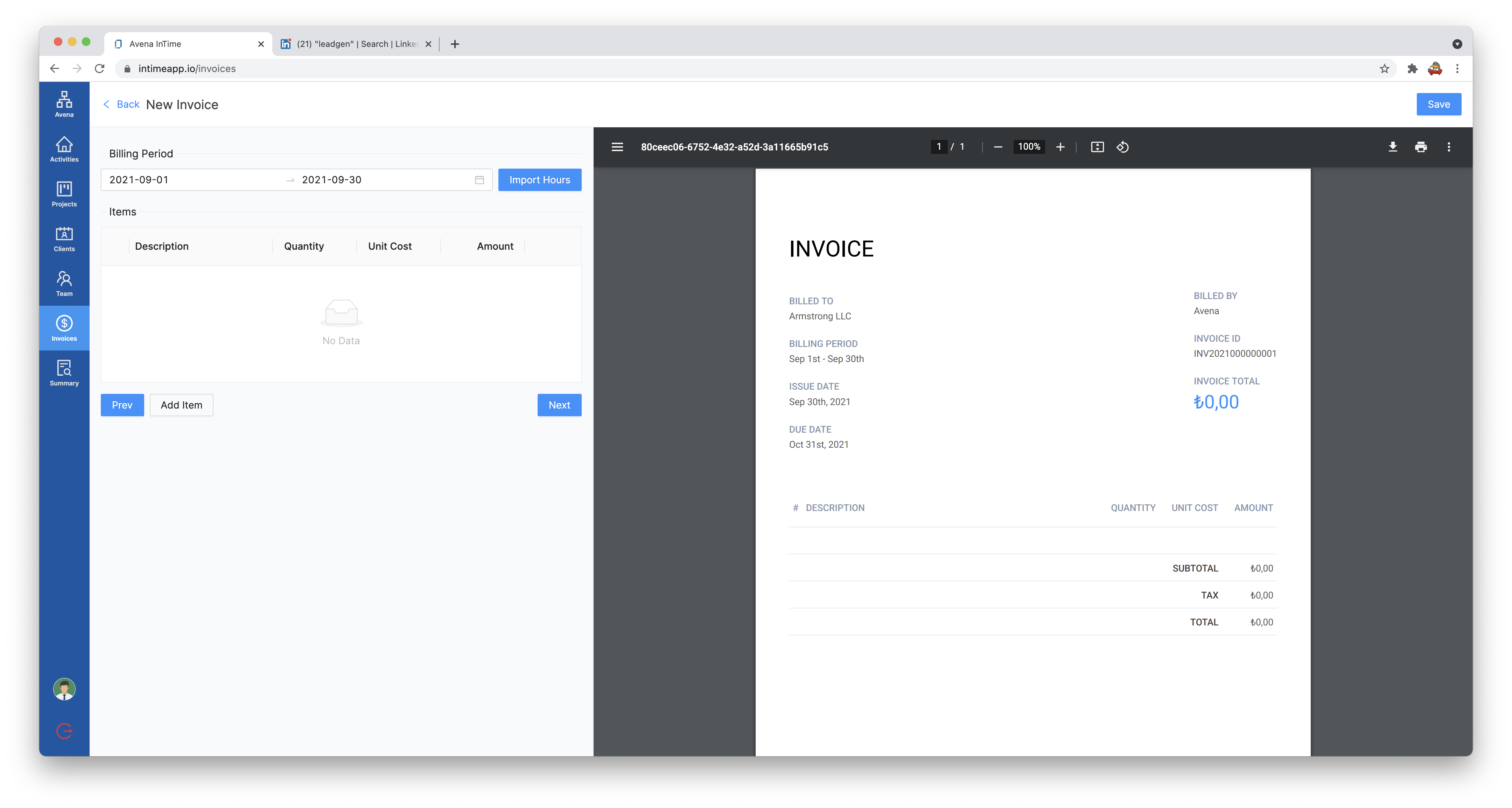 InTime - Invoice your Time gallery image