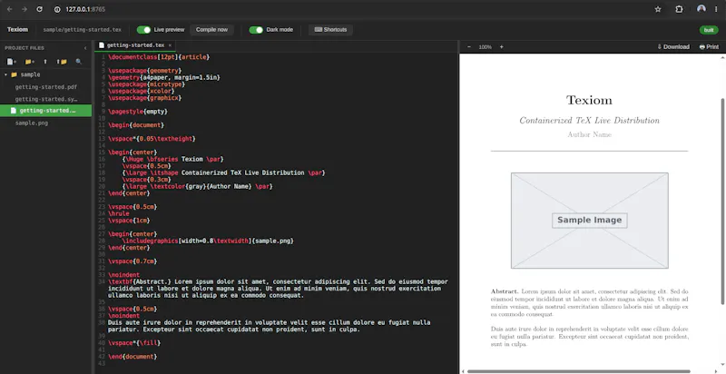 Texiom screenshot 2