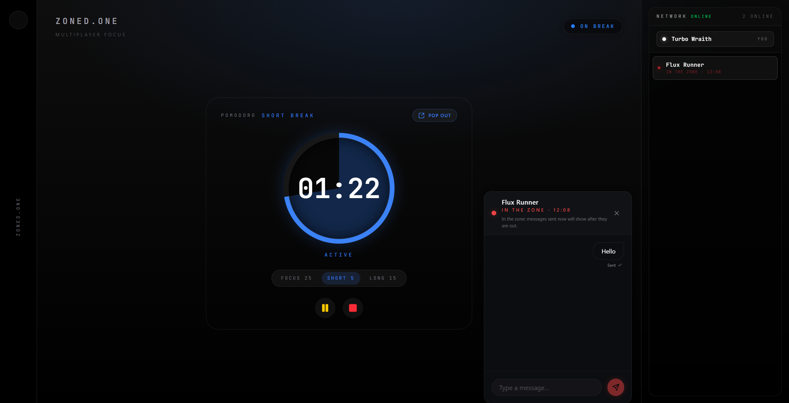ZONED.ONE - Screenshot 2 showing product features and functionality