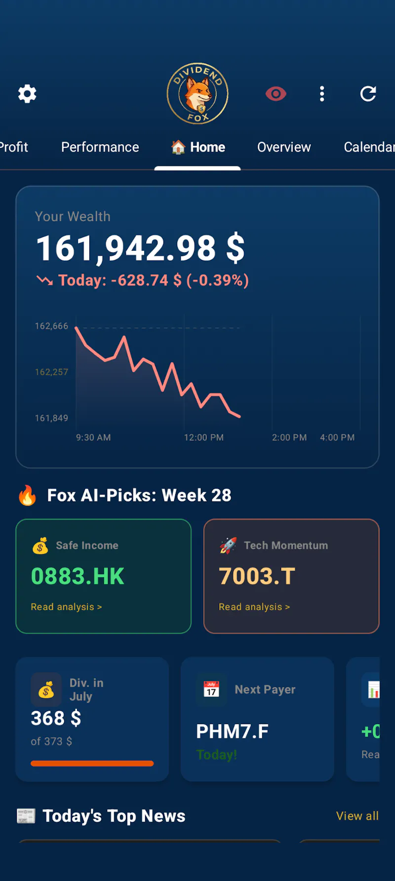 Dividend Fox - your Dividend Tracker screenshot 10
