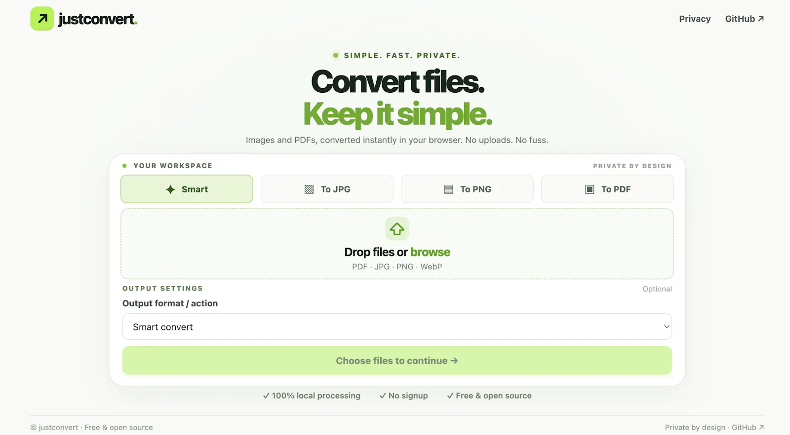 JustConvert screenshot 1