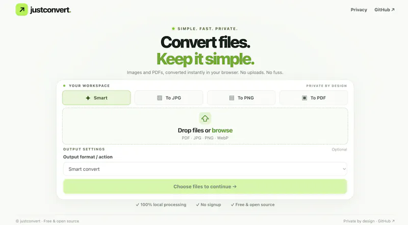 JustConvert screenshot 1