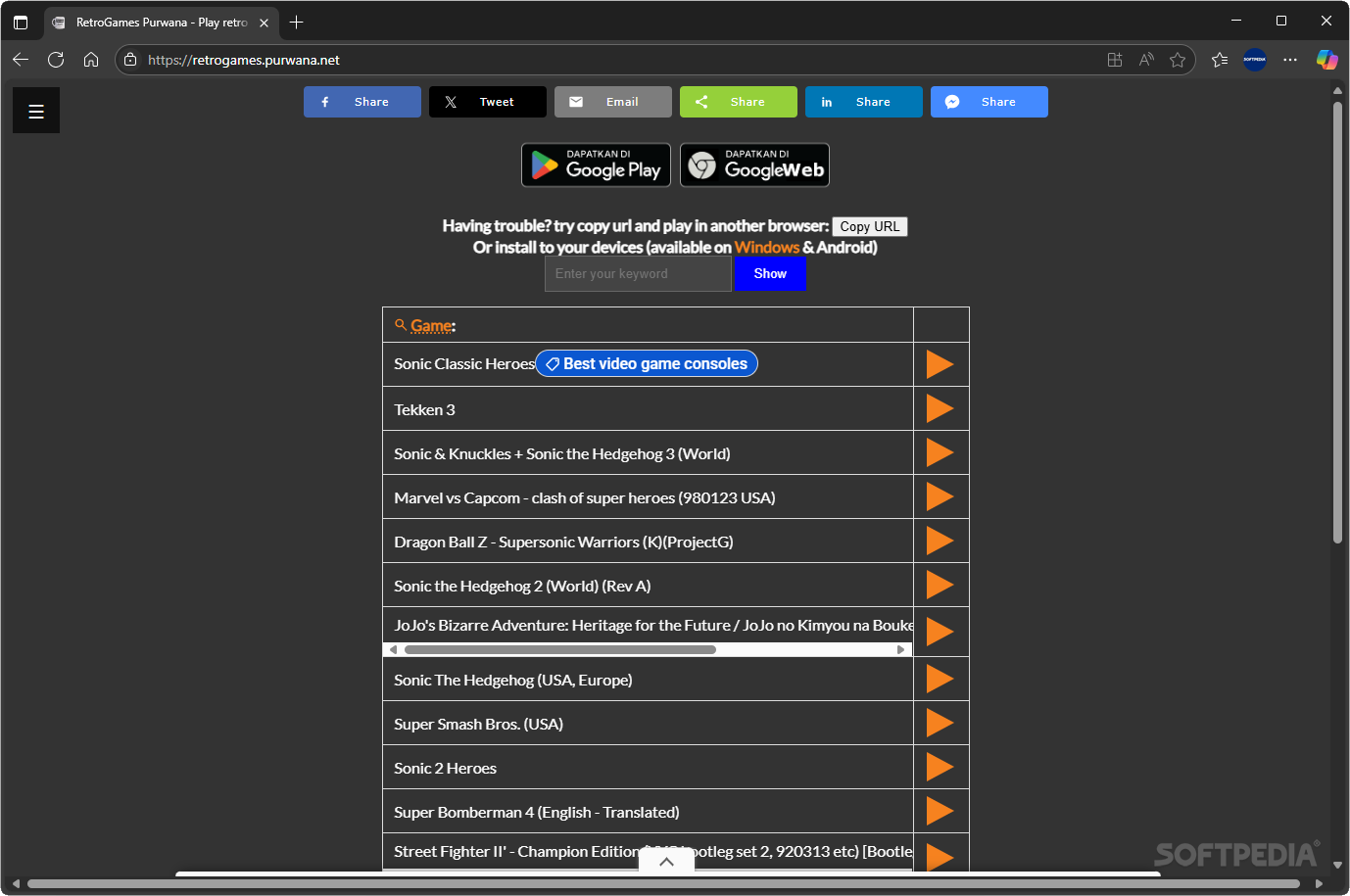 Retrogames para Windows media 2