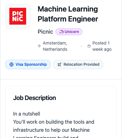 TechAbroad - Screenshot 2 showing product features and functionality