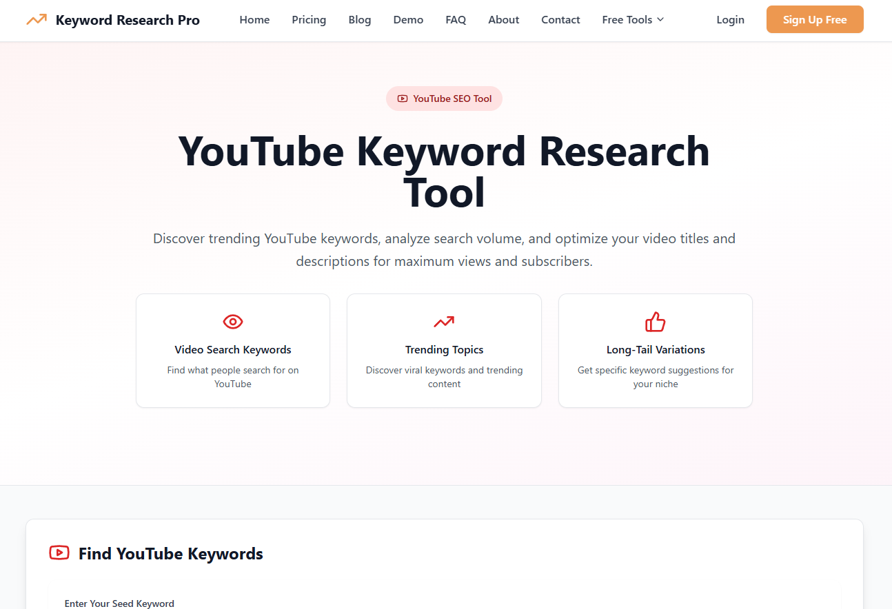 Keyword Research Pro - Screenshot 2 showing product features and functionality