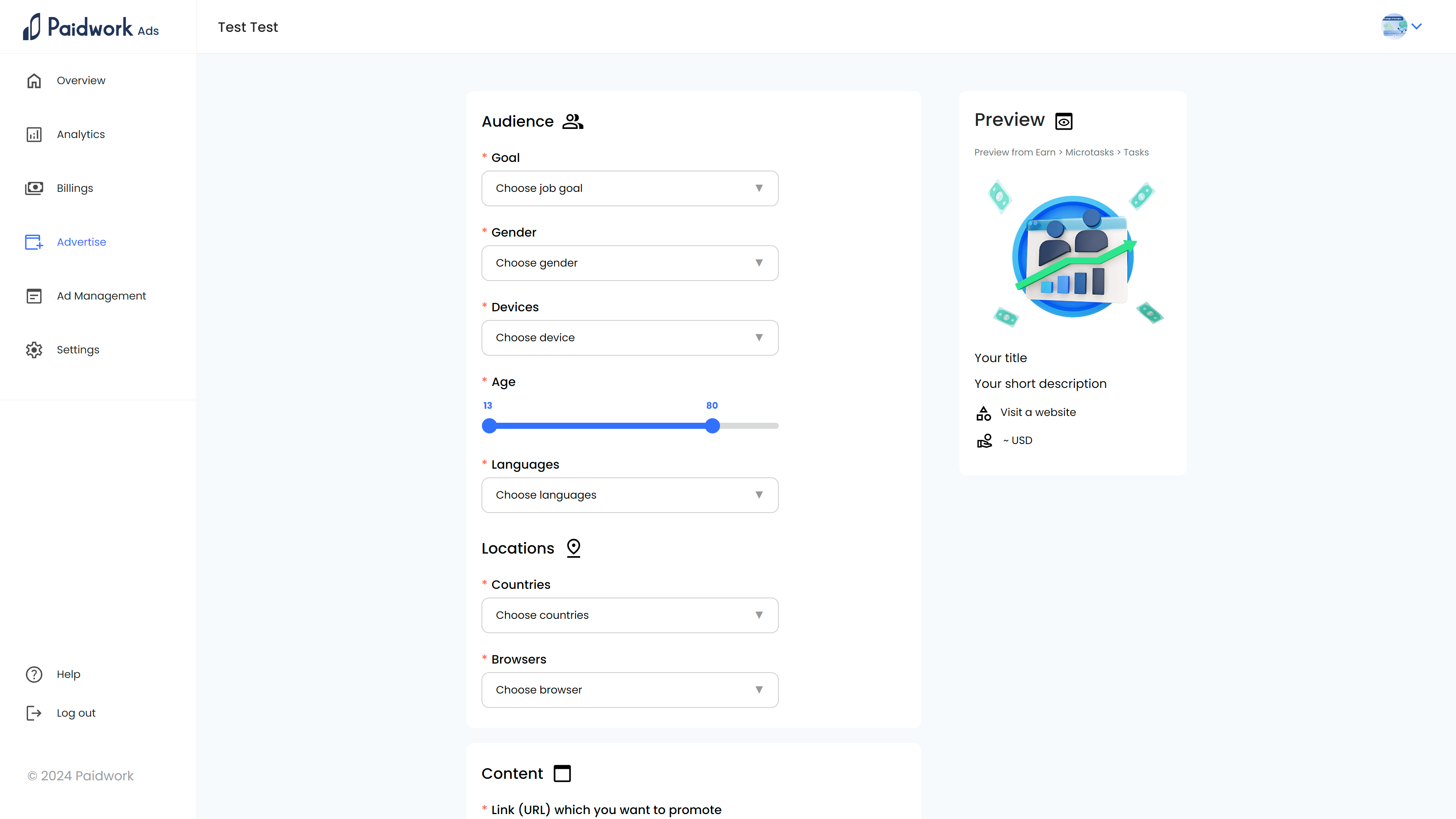 Anuncios de trabajo pagado - Crear cualquier tarea como anuncio media 3
