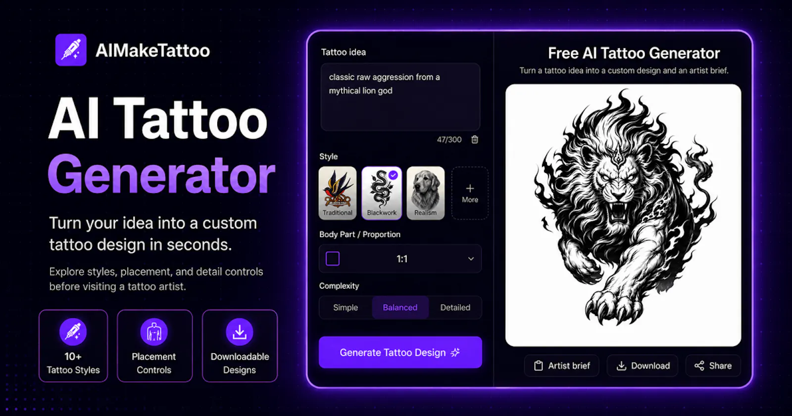 AIMakeTattoo screenshot 2