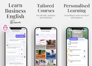 Advanced AI-powered mobile app for mastering business English on iOS and Android
