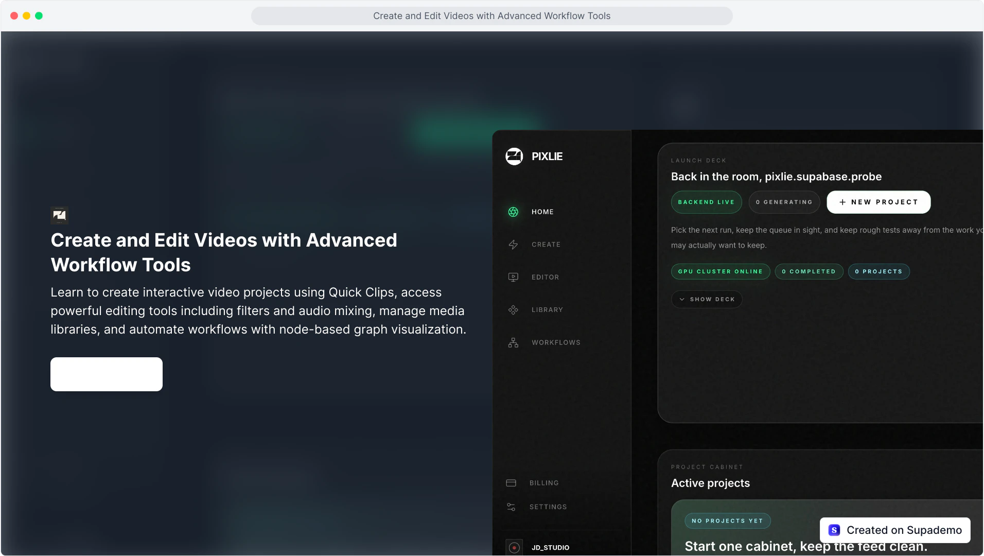 startuptile Pixlie-AI video studio: text & image to video with real control
