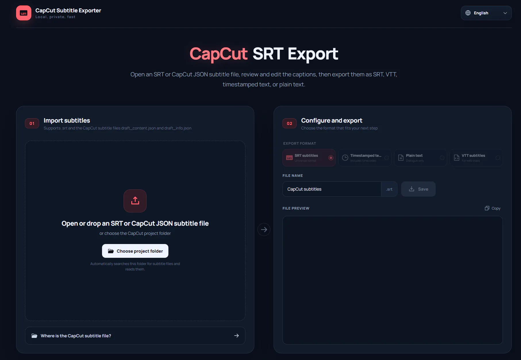 CapCut SRT Export gallery image