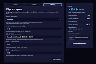 Server + CDN Cost Calculator (streaming) gallery image