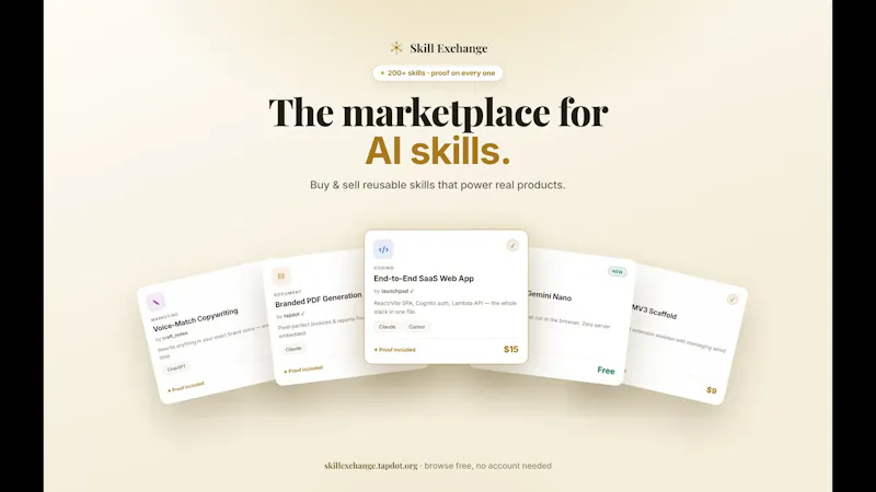 Skill Exchange screenshot 1 (video preview)
