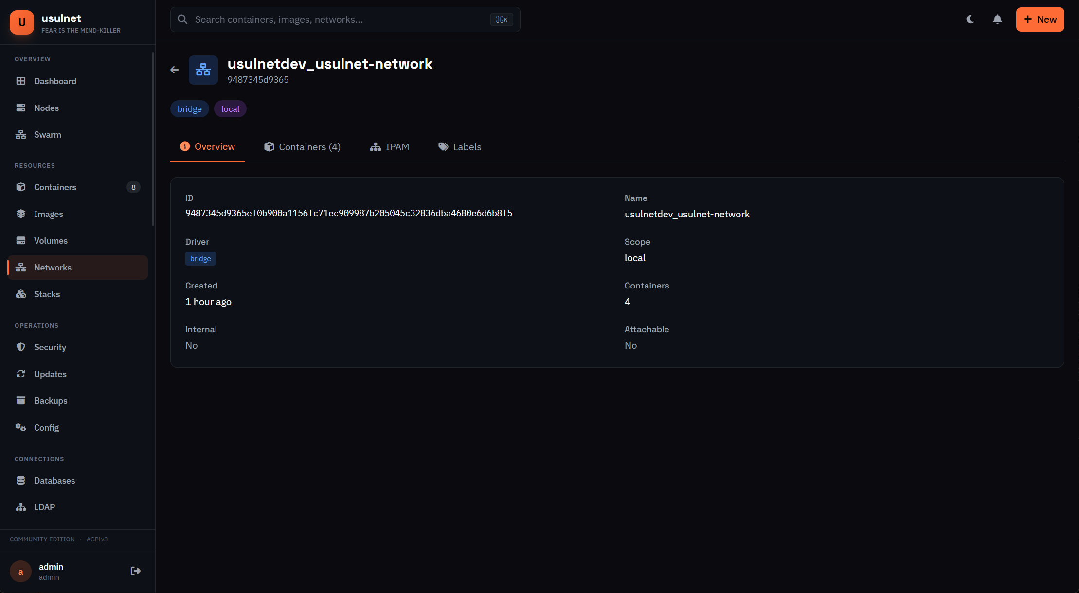 usulnet — DevOps & SysAdmins UI gallery image