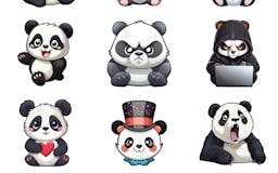Panda Sticker Pack media 2