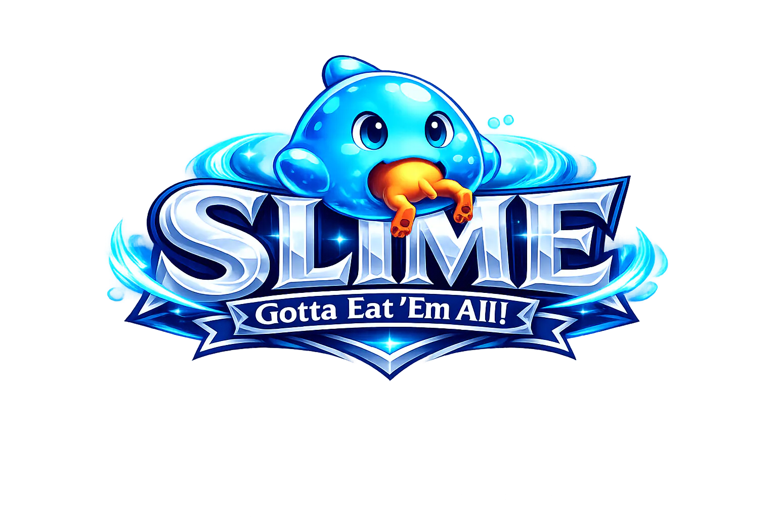 Slime - gotta eat'em all! logo