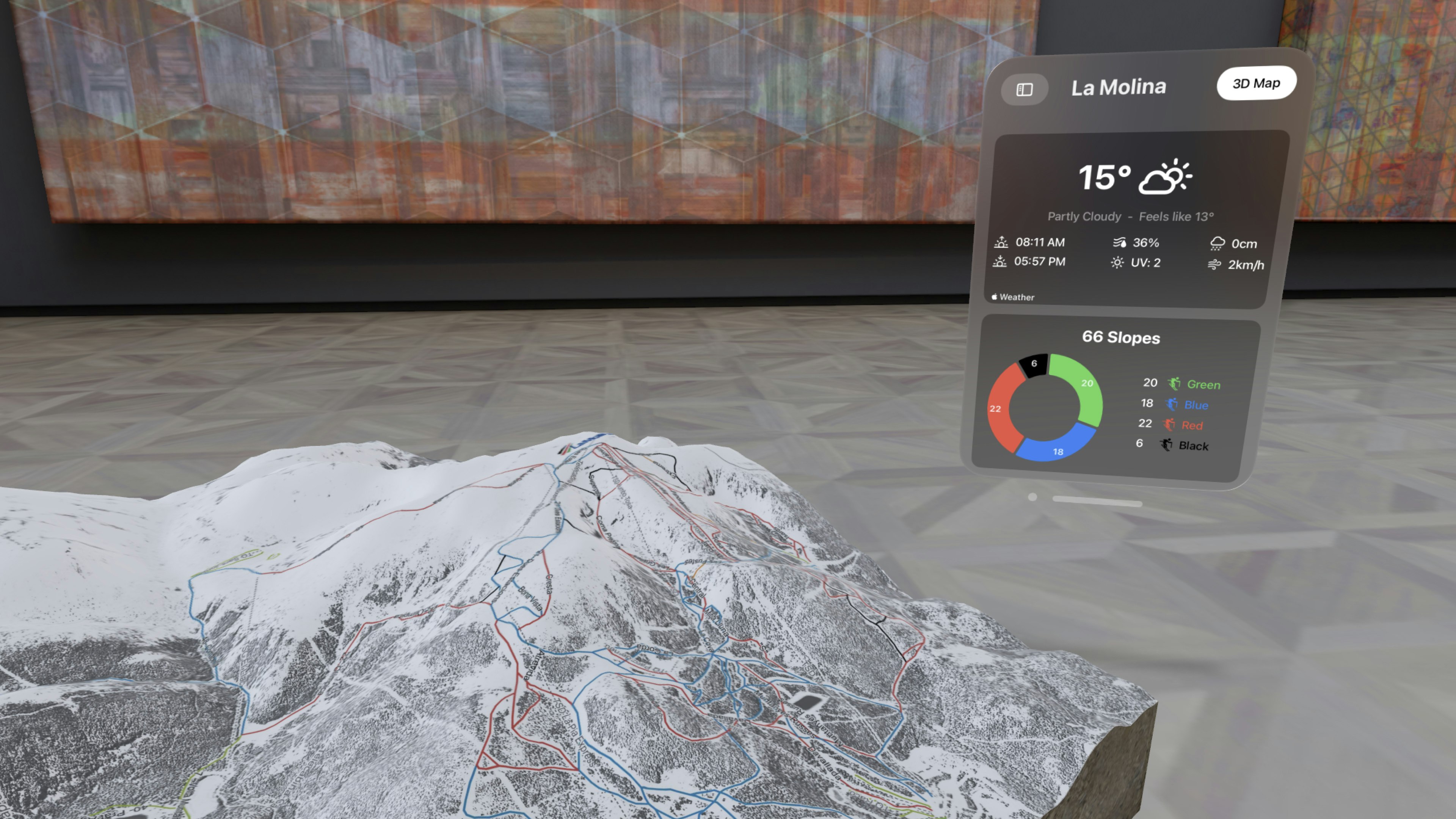 Neu - AR Ski Resorts แผนที่สำหรับ Apple Vision Pro และ iOS media 10