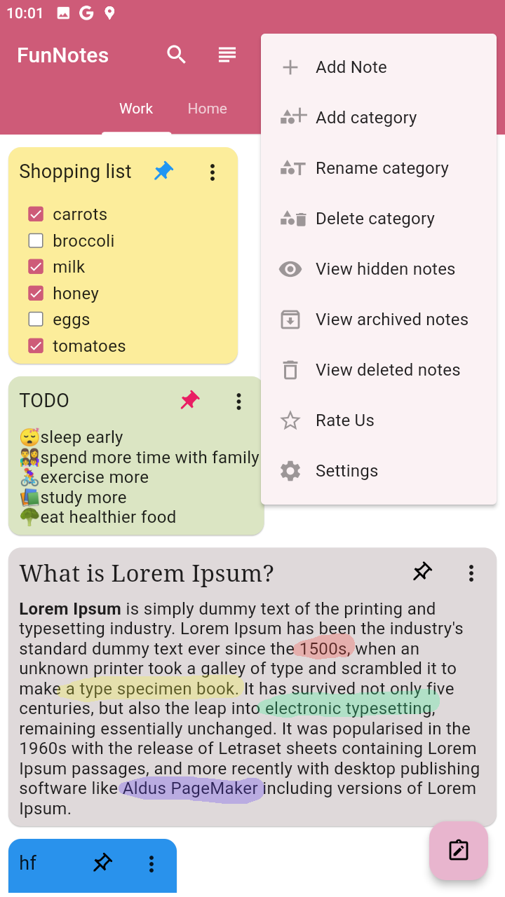 Média Funnotes - Application de prise de notes personnalisable 2