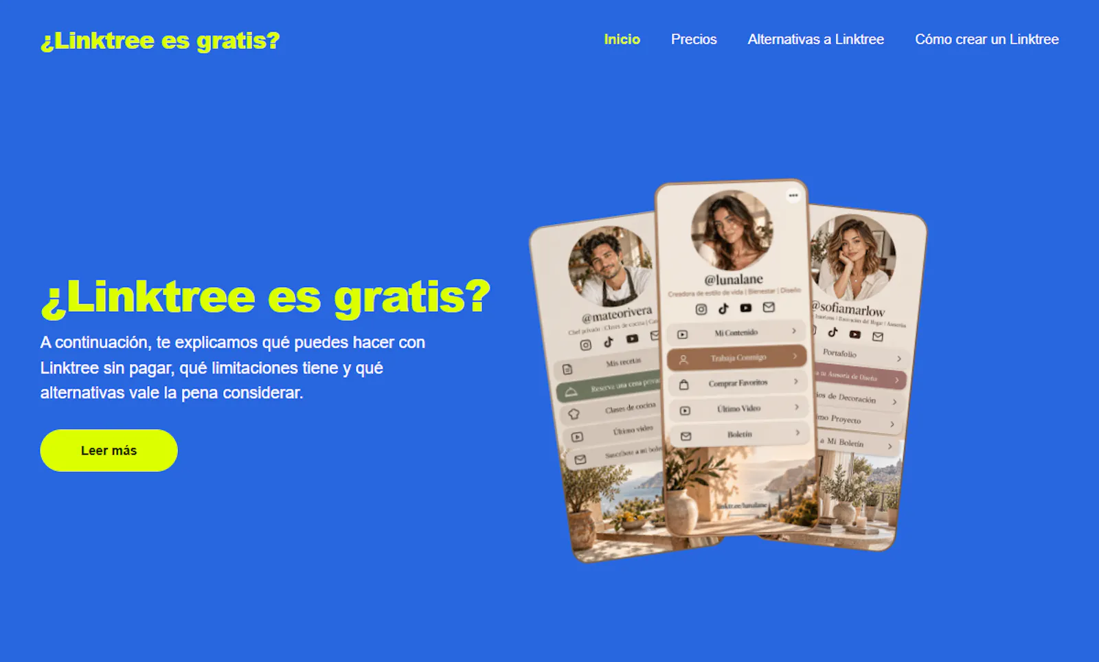 ¿Linktree es gratis? screenshot 1