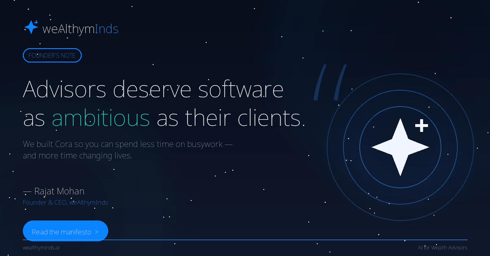 https://wealthymind.ai/welcome screenshot 3