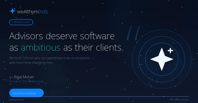 https://wealthymind.ai/welcome screenshot 3