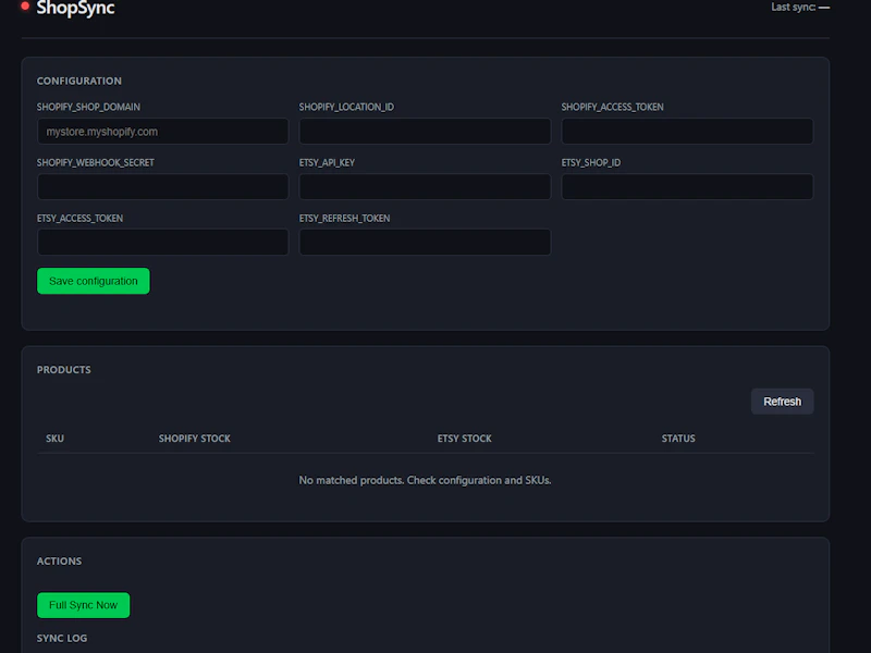 ShopSync screenshot 1
