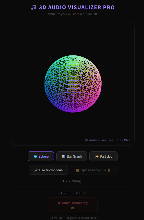 Banner del producto 3D Audio Visualizer Pro