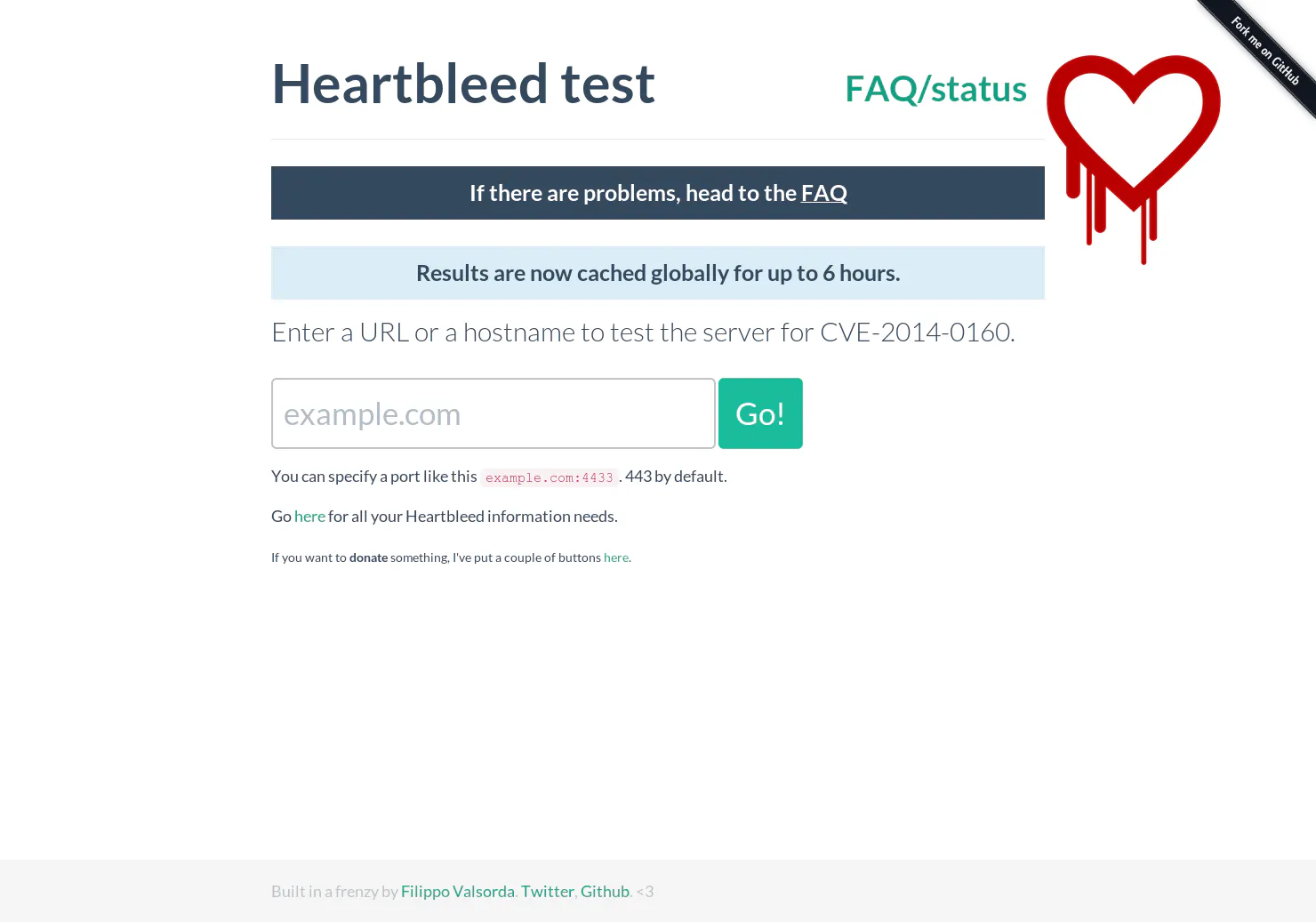 Heartbleed Test