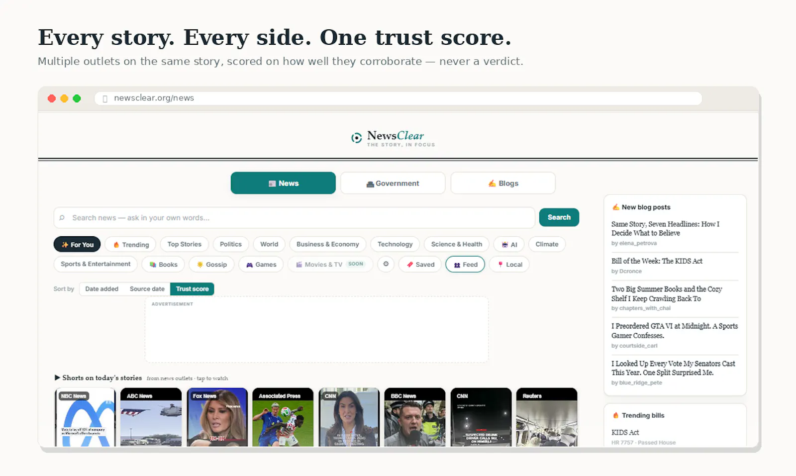 NewsClear screenshot 1