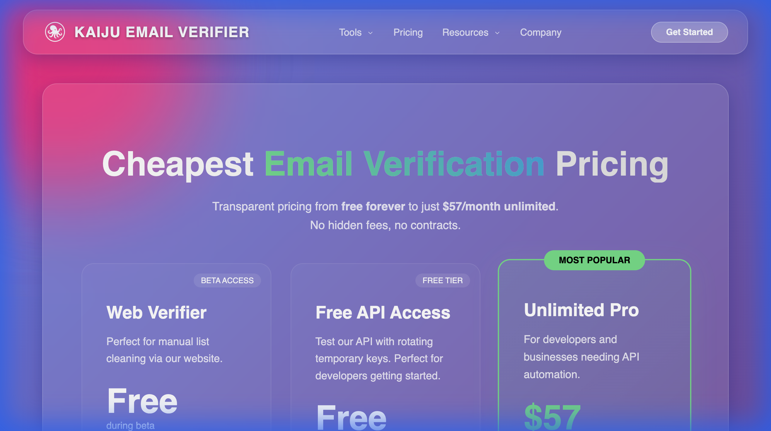 Kaiju Email Verifier gallery image